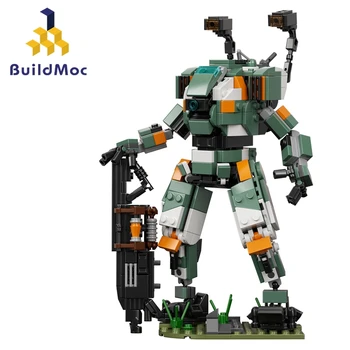 Buildmoc Šlovės Titanfalls 2 Mech Titan Robotai Meche Duomenys 528PCS Statybiniai Blokai, Plytos Surinkti Žaislai Vaikams, Vaikų Dovanų