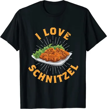 Aš Myliu Schntzell Vokietijos Maisto, Dizainas O-Kaklo Medvilnės Marškinėliai Vyrams, Atsitiktinis Trumpas Rankovės Tees Viršūnes Harajuku Streetwear