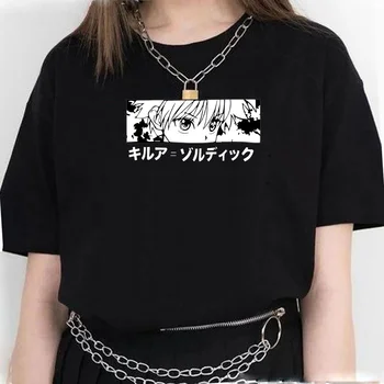 Hunter x Hunter Tee moterims Japonijos harajuku anime t-shirts moterų 2000-ųjų dizaineris harajuku drabužiai
