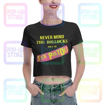 Sex Pistols niekis Blokai Pankroko Moterų Pasėlių Top marškinėliai Tee Kietas Stilius Naujovė Streetwear Moterų Marškinėliai