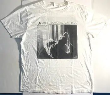 U2 T-Shirt - Joshua Tree 1987 Europoje - Juodas Mažas Medvilnės Koncertuoti