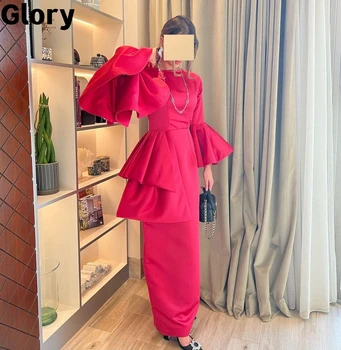 Varpo Rankovėmis Oficialų Prom Dresses 2023 Naujas, Modernus Saudo Arabija Paprastas Elegantiškas Vakarines Sukneles Tiesiai Vestidos De