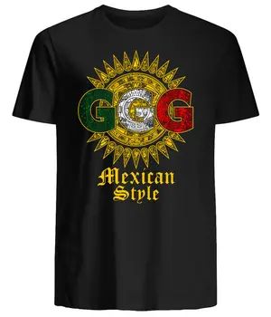 GGG Marškinėliai Kazachstano Meksikos Stiliaus Marškinėliai Lengvas Medvilnės Unisex Black S-4XL
