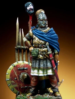1/32 54mm senovės žmogus kariai stovi 54mm Dervos pav Modelis rinkiniai Miniatiūriniai gk Unassembly Unpainted
