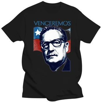 Salvador Allende Čilė Venceremos Socializmo Guevaros Mens Marškinėlius Japonijos Streetwear Tshirts Dizaineris Marškinėliai 100% Medvilnė