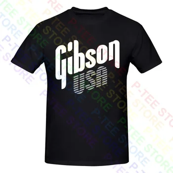 Gibson Usa Elektrinės Gitaros, Bosinė Hard Rock Akustinių Shirt marškinėliai Tee Minkštas Hipster