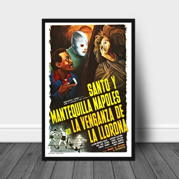 Santo y Mantequilla Napoles en la Venganza de la Llorona (1974 M. [Keršto, kad Verkimas Moteris]) Meksikos Derliaus Filmo Plakatas