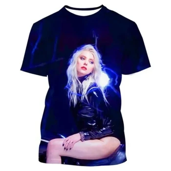 Dainininkė Taylor Vyrų ir Moterų Stiliaus marškinėliai 3D Spausdinimo Momsen T-shirt Vyrams Tendencija Vyrų ir Moterų trumpomis Rankovėmis
