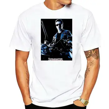 Terminatoriaus Filmą 100% Medvilnės, VYRIŠKI T-Shirt E0351 Kietas Viršūnes Tee Marškinėliai