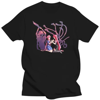 Elfen Lied Marškinėliai Fitneso Anime Apvali Apykaklė Balta Spalva Elfen Lied Logo T Shirt Viršūnes Tee Marškinėlius Vyrai Moterys Elfen Lied T-Shirt