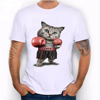 Katė Lėlės trumpomis Rankovėmis T-shirt Pusė Rankovės 3D Atspausdintas T-shirt Striukė Berniukams ir Mergaitėms Pet T-shirt Europos Dydį 6XL