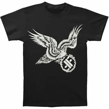 Baimė Vyrų Baimė - Eagle & Logotipas Slim Fit marškinėliai XXX-Dideli Juoda