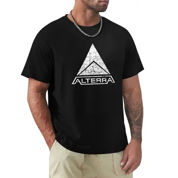 ALTERRA baltas logotipas Marškinėliai juokingi marškinėliai humoro marškinėliai t-shirt Palaidinė o-neck t marškinėliai vyrams