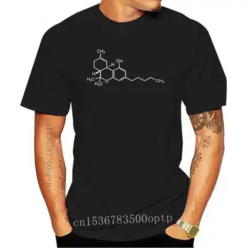 Nauji Moteriški THC Molekulės trumpomis Rankovėmis T-shirt #3026