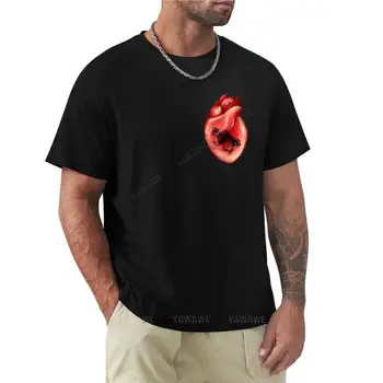 vyrų marškinėlius prekės viršūnės vasarą Black Moor Širdį T-Shirt tees grafinis marškinėliai paprasto t-shirt mens t marškinėliai atsitiktinis stilingas