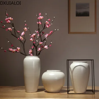 Porceliano vaza Kinų stiliaus kambarį modernus minimalistinis namų baldai, džiovintų gėlių, gėlių kompozicijų papuošalai