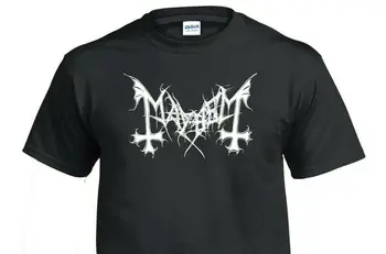 Chaosas Logotipas Marškinėliai black metalo
