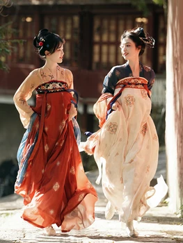 Tango stiliaus Hanfu moterų restauravimo stiliaus, krūtinės ilgis Ru sijonas, kasdien pasakų aura, rudenį ir žiemą