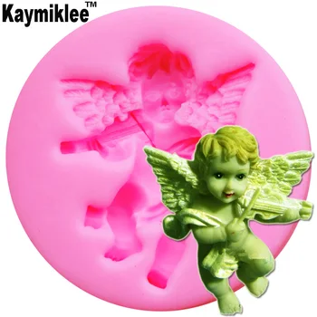 M422 Kūdikio Angelas Žaisti UV Dervos, Silikono Formos Minkštas Šokolado Saldainiai Gumpaste Surgarcraft Kristalų Epoksidinės Minkštas Molis Kepti Įrankiai