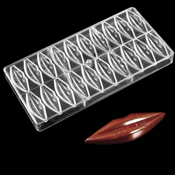 3D Kiss Formos Polikarbonato Šokolado Pelėsių Ktchen Kepimo Įrankiai Įpurškimo Sunku Poli-karbonato Formos Saldainiai