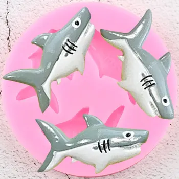 Rykliai Žuvų Silikono Formų Cupcake Topper Minkštas Pelėsių 