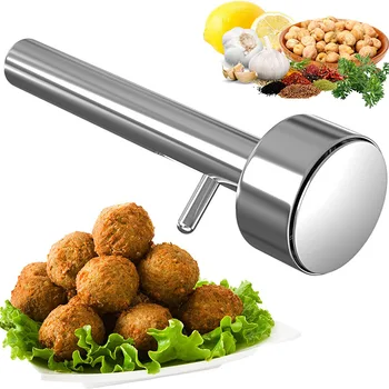 Naujas Meatball Maker Didelis Falafel Kamuolys Priėmimo Scoop Pelėsių Virtuvės Įrankis Nerūdijančio Plieno Mėsos Paspaudus Dalykėlių Meatball Machine