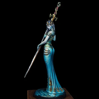 1/24 moteris senovės kariai stendas su kardu Dervos pav Modelis rinkiniai Miniatiūriniai gk Unassembly Unpainted