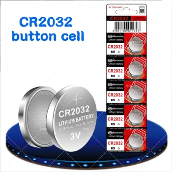 CR2032 Monetos Cell Baterijos Automobilį Nuotolinio Valdymo Anti-Theft Prietaiso Moneta Ląstelių Elektronika