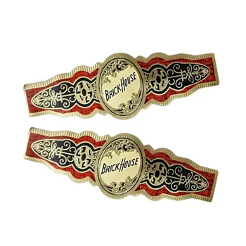 Individualų productCustom Lipdukas Aukso Folija Iškilumo Meno Popieriaus Cigarų Juostos Etiketės Cigarų Žiedas Etiketės
