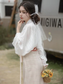 Naujovė Moterų Hanfu Kostiumas Song Dinastija Kostiumas Naujas Stilius Pledas Sijonas Drabužių Vasaros Padažu Ponia Elegancija Kostiumas