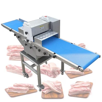 4-100mm Šviežia Mėsa Slicer Komercinės Sušaldyta Vištiena, Antiena Žuvų Pjovimo Staklės Dicer Mėsos Juosta Pjovimo Mašina
