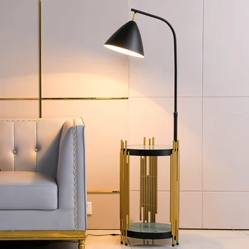 Šiuolaikinių grindų lempos, miegamojo, naktiniai staleliai, lempa, gyvenamasis kambarys sofos stovėti grindų lempos tyrimo biuro vertikali stalo šviesaus kambario dekoro apšvietimas