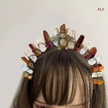 Cosplay Graikų Dievas Natūralių Plaukų Lankelis Metalinis Lankelis Pavasario Vasaros Vestuves Nuotaka Baroko Stiliaus Skrybėlės