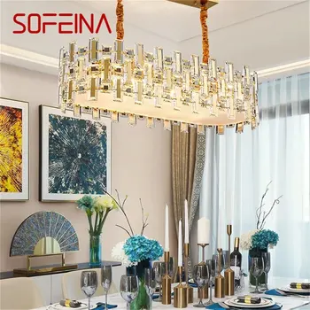 SOFEINA Postmodernaus Pakabukas Šviesos Kūrybos Aukso Šviestuvo LED Prabanga Kristalų Lempos vidaus Apdaila