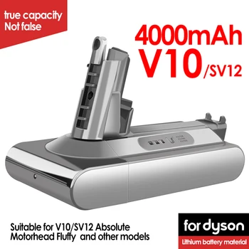 Dyson V7 V8 Dulkių siurblys Baterija SV10 5000mAh 21.6 V Full/Pūkuotas/Gyvūnų Valymo Baterija ir 4.0 mAh Pakaitinis Li-Ion Baterija