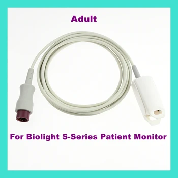 Ilgas Laidas Suaugusiųjų Piršto Įrašą Slicone Spo2 Jutiklis Biolight S-Series Analoginis Paciento Monitoriaus