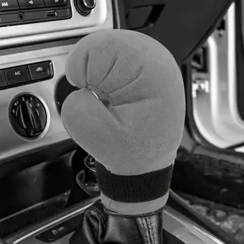 Soft Grip Shift Knob Padengti Jaukus Žiemos Pliušinis Automobilių Pavarų Perjungimo Apykaklės Žavinga Sutirštės Pirštinės Padengti automatinės Pavarų Rankena Automobilį
