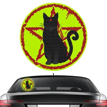 Automobilių Stiklų Lipdukas Cat Modelis, Atspindintis Įspėjamieji Lipdukai Vandeniui Vairuotojo Saugos šviesą Atspindintys Lipdukai Automobilių Sunkvežimių VISUREIGIS