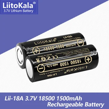 1-40PCS LiitoKala Lii-18A), 3,7 V 18500 1500mAh akumuliatorius stiprios šviesos žibintuvėlis anti-šviesos specialios ličio baterija