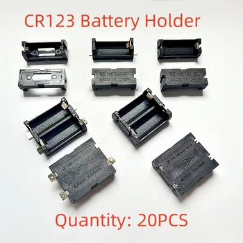 20PCS CR123 SMT SMD Baterija Lauke CR123A Baterijų Laikiklis 16340 TSM Baterijos Dėžutė Su Smeigtukais