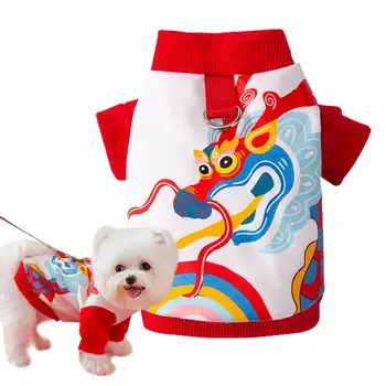 Kinijos Drakonas Naminių Šunų Kostiumų Kinų Stiliaus Žiemos Paltai Jaukus Žavinga Kvėpuojantis Elastinga Meistriškumo Kinijos Drakonas Šuo