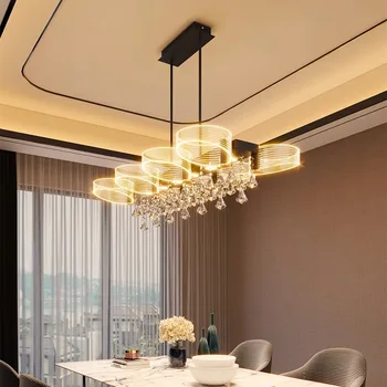 Šiuolaikinio namų dekoro led žibintai pakabukas šviesos lempos kambarį Šviestuvai, valgomasis, kambarys kabo šviesa patalpų apšvietimas