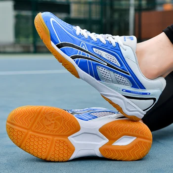 Profesionalūs Badmintono Bateliai Unisex Kvėpuojantis Teniso Bateliai Vyrai Patalpų Sporto Rūmai Batai Didelis Berniukas Anti-Slip Stalo Teniso Batų