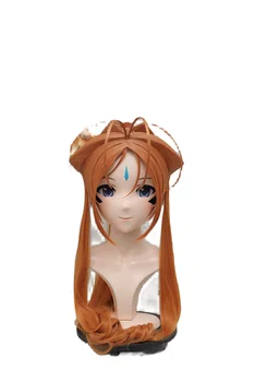(NFD-613) Tinkinti Charakteriu Moteris/Mergina Dervos Kig Pusė Galvutės Su spyruoklinėmis Anime Cosplay Japonijos Animego Kigurumi Kaukė