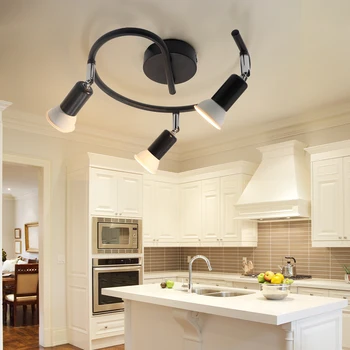 Sukiojamomis Virtuvės Lubų Šviesos Kampas Reguliuojamas GU10 LED Lemputes, Baras Lempos Vitrina Sienos Sconces Kambarį Kabineto Vietoje Apšvietimas