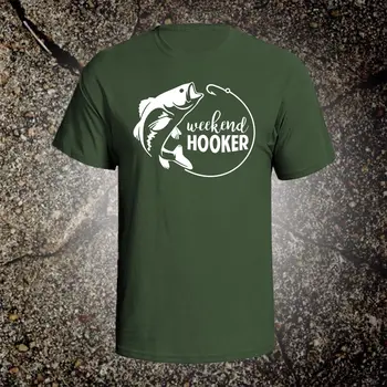 Savaitgalį Hooker grafinis tee marškinėliai medžioklės bass elnių abu garcia remington baidarių