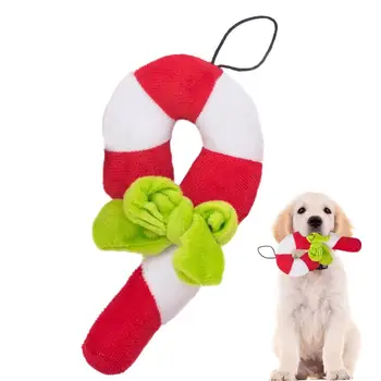 Piskliwy Žaislai Mažiems Šunims Kalėdų Cukranendrių formos Saldainiai Šunį Kramtyti sąveika Žaislai, Nesunaikinami Naminių Reikmenys