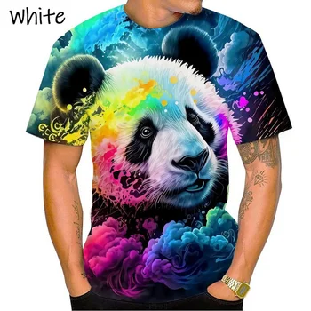 Nauji karšto pardavimo spalvinga gyvūnų 3D spausdinimo T-shirt tigras dinozauras, panda ir daugelio kitų Ai gyvūnų mados T-shirt