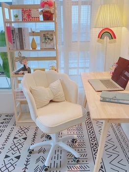 Paprasta Modernaus Stiliaus Miegamojo Kompiuterio Kėdės Swivel Liftas Kėdės Madinga Rožinė Makiažas Kėdės, Biuro Kėdės Atlošas Rašyti Kėdė